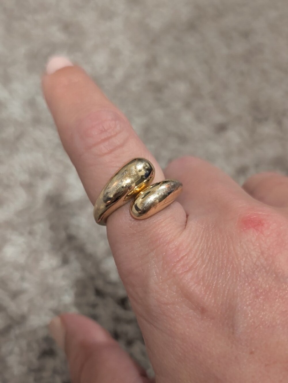 Gold-Tone Double Band Statement Ring - Women Jewelry